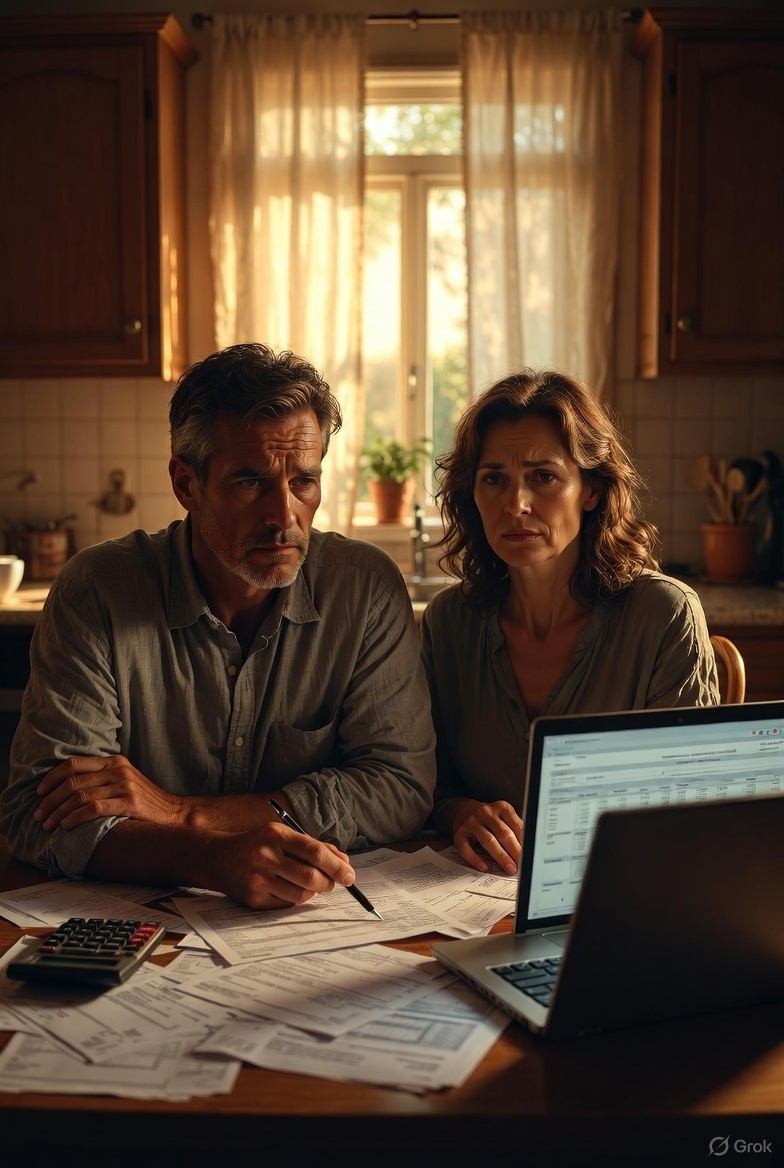 Middle class poverty